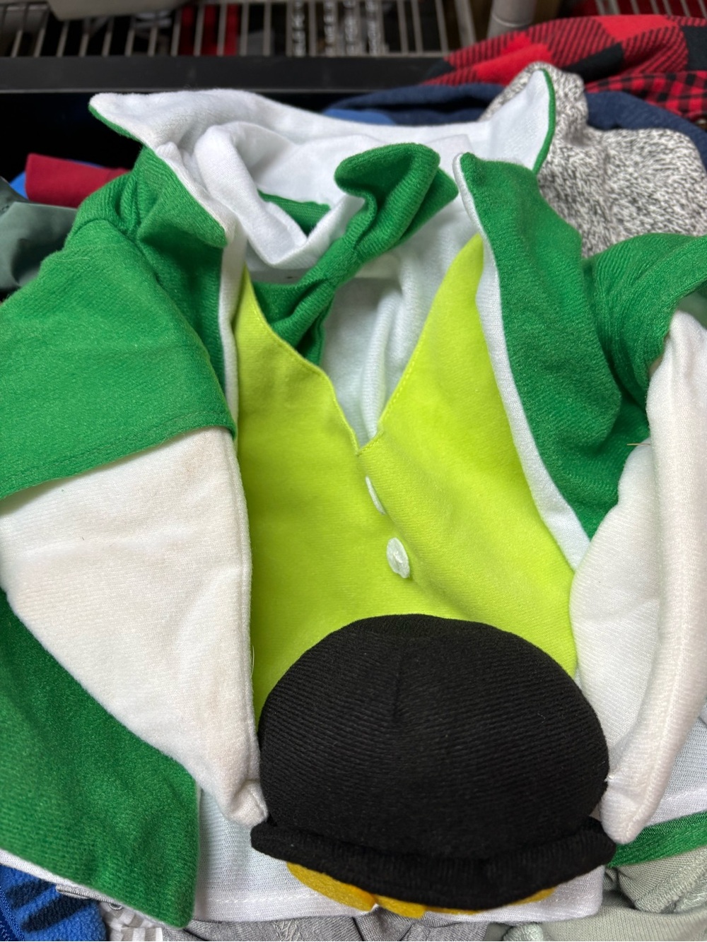 Porch goose st Patrick day outfit